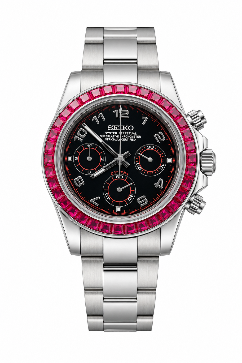 Montre mod chronographe Daytona Ruby — sélection best-sellers Velar Mods