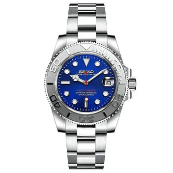 Montre mod style Yacht-Master cadran bleu — collection Yacht-Master Velar Mods