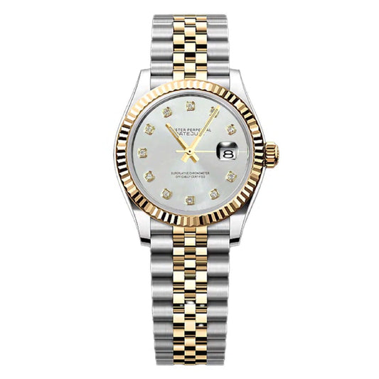 Ladies Datejust | Two-Tone Gold Mod Watch