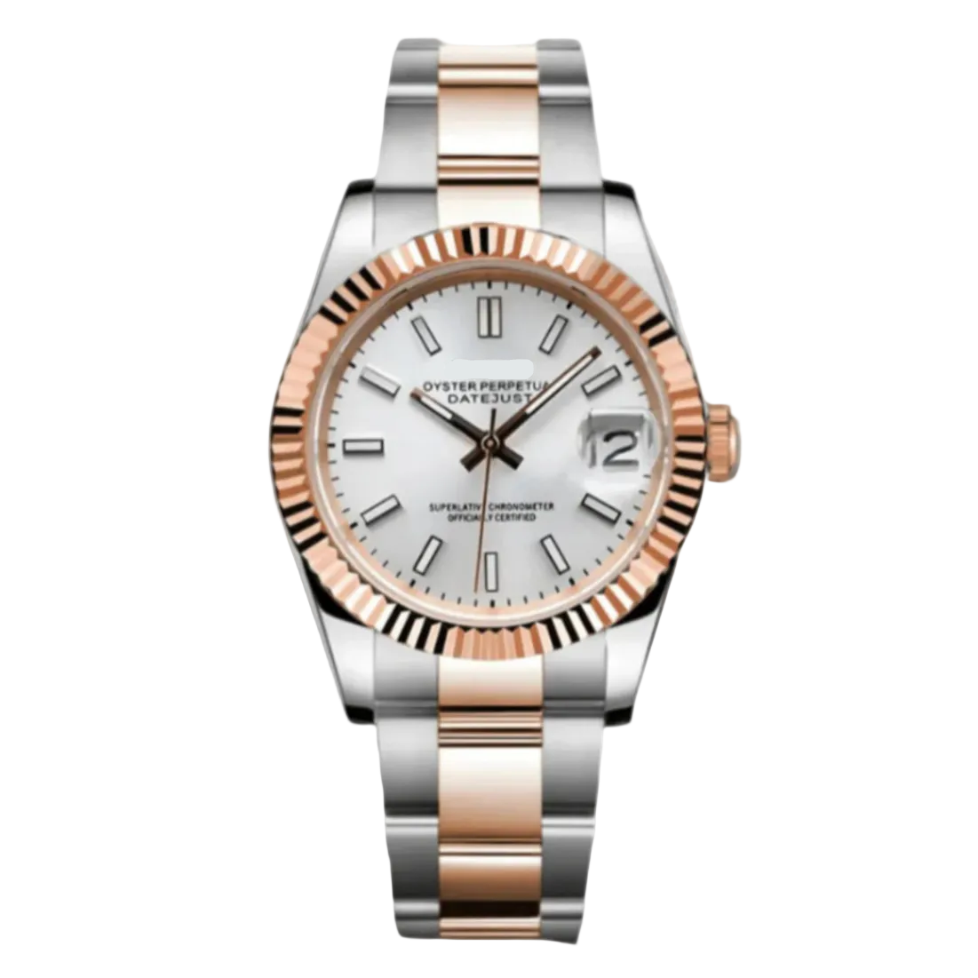 Datejust | Two Tone Rose & White Mod Watch