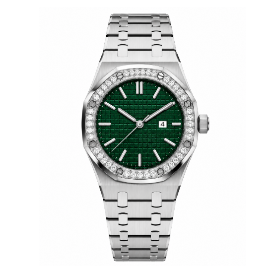 Ladies Royal Oak | Green & Diamond Mod Watch