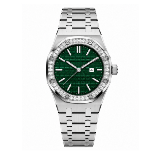 Ladies Royal Oak | Green & Diamond Mod Watch