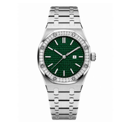 Ladies Royal Oak | Green & Diamond Mod Watch