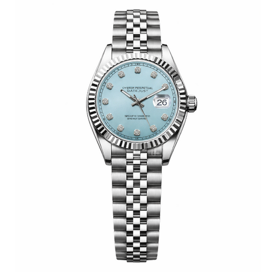 Ladies Datejust | Light Blue Mod Watch