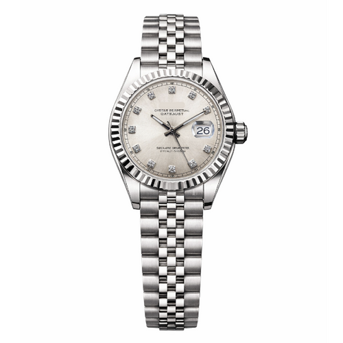 Ladies Datejust | Cream White Mod Watch