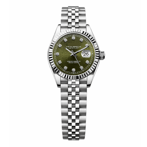Ladies Datejust | Green Mod Watch