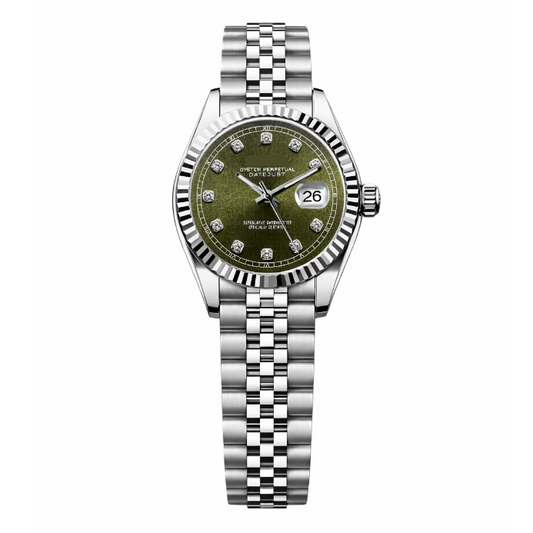 Ladies Datejust | Green Mod Watch