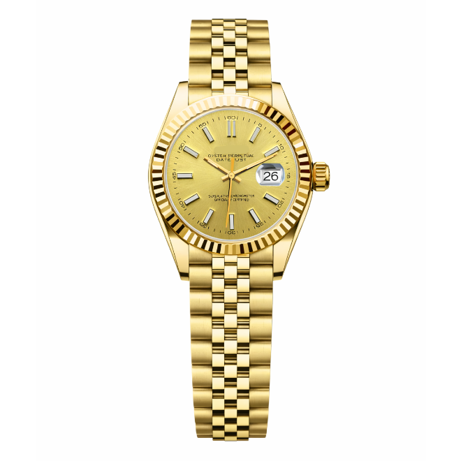 Ladies Datejust | Full Gold Mod Watch
