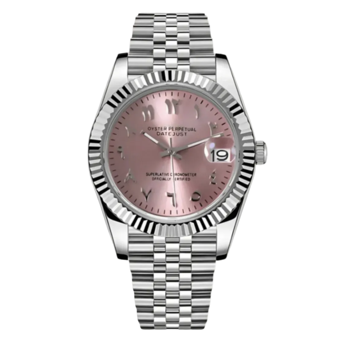 Datejust | Pink Arabic Mod Watch