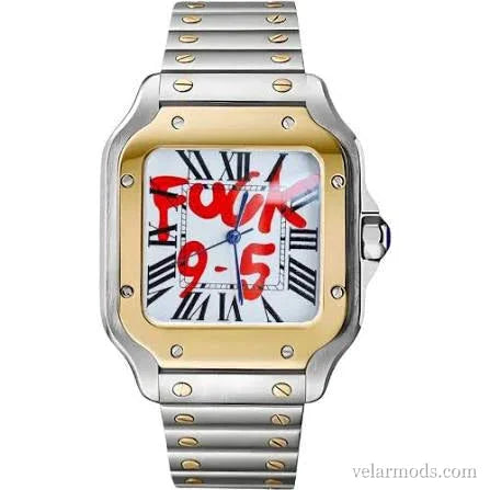 Santos 9-5 Two ton — montre mod Velar Mods