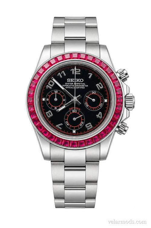 Daytona Ruby Number — montre mod Velar Mods