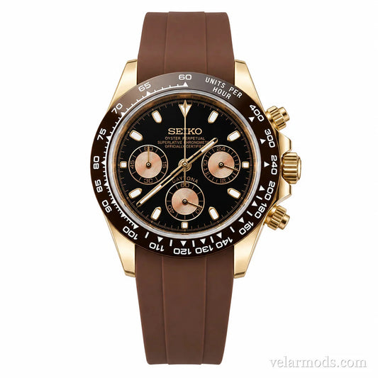 Daytona Brown Oyster Flex — montre mod Velar Mods