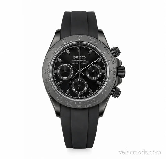 Daytona Triple Black Oysterfex — montre mod Velar Mods