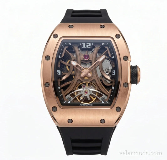 Richeiko Rose Gold Black — montre mod Velar Mods
