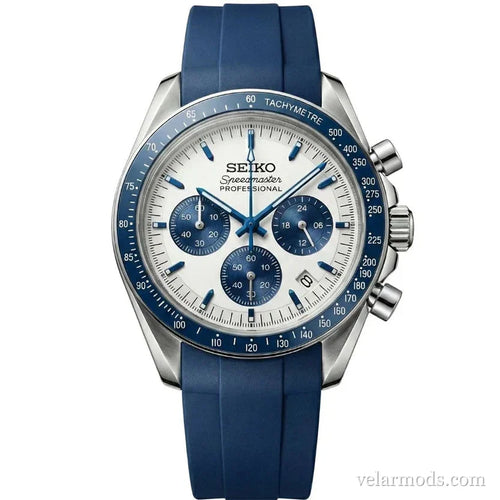 Speedmaster Snoopy Blue — montre mod Velar Mods