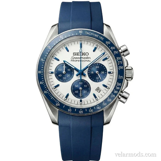 Speedmaster Snoopy Blue — montre mod Velar Mods