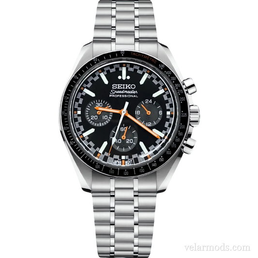 Speedmaster Black Orange — montre mod Velar Mods
