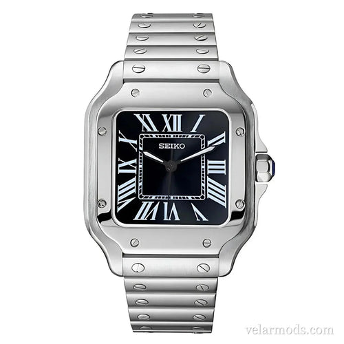 Santos Black Dial — montre mod Velar Mods