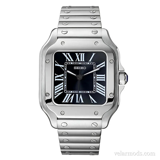 Santos Black Dial — montre mod Velar Mods