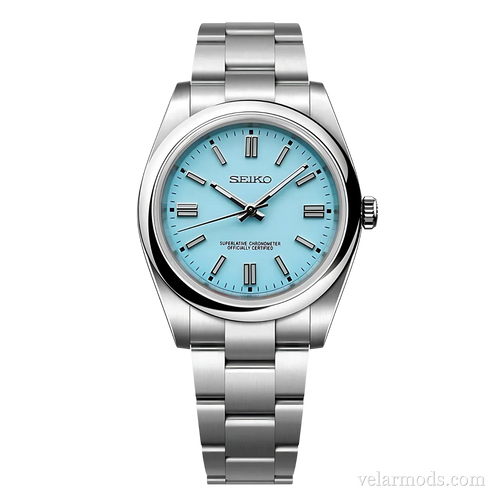 Oyster Perpetual Ice Blue — montre mod Velar Mods