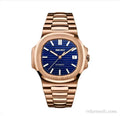Nautilus Rose Gold Blue — montre mod Velar Mods
