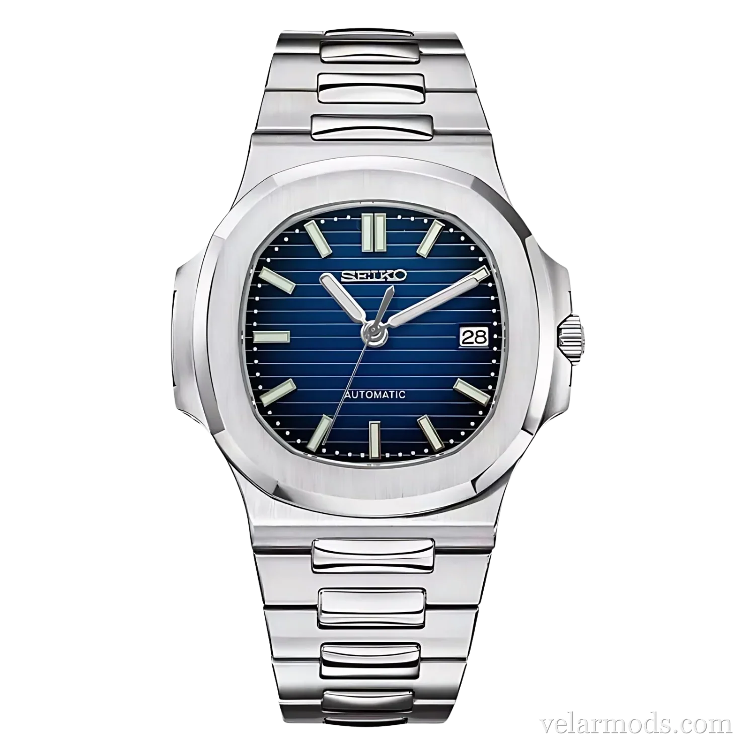 Nautilus Blue — montre mod Velar Mods