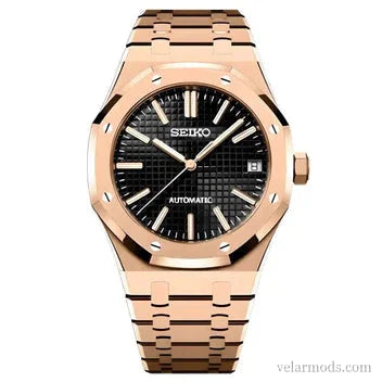 Royal Oak Rose Gold/Black — montre mod Velar Mods