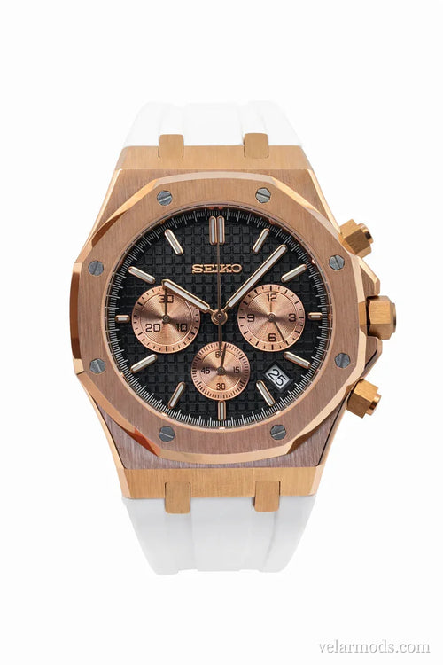 Royal Oak Rose Gold White — montre mod Velar Mods