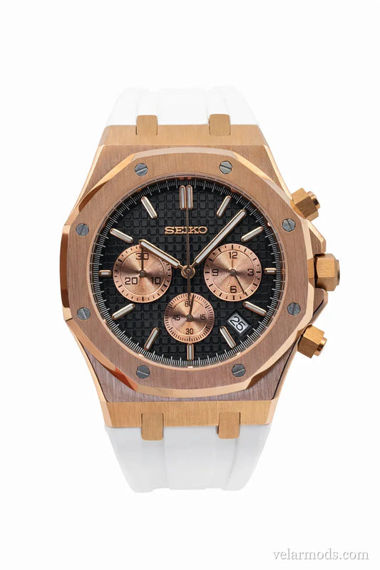 Royal Oak Rose Gold White — montre mod Velar Mods