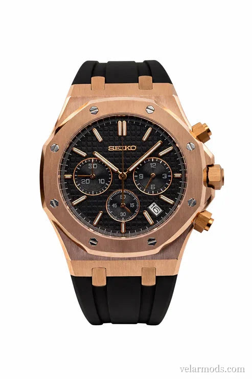 Royal Oak Rose Gold Black — montre mod Velar Mods