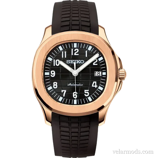 Aquanaut Noir Or Rose (Copie) — montre mod Velar Mods