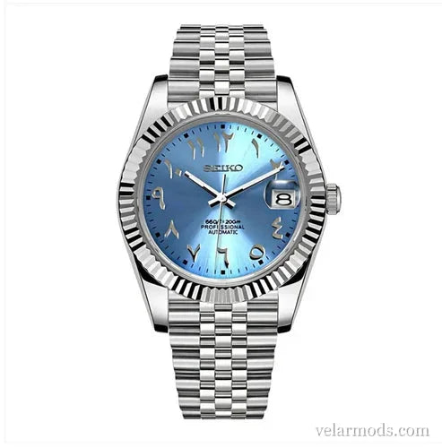 Datejust Arabic Ice Blue — montre mod Velar Mods
