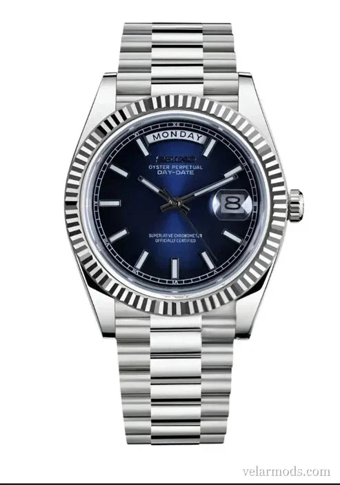Daydate Midnight Blue — montre mod Velar Mods