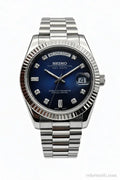Daydate Midnight Blue Baguette Diamonds — montre mod Velar Mods