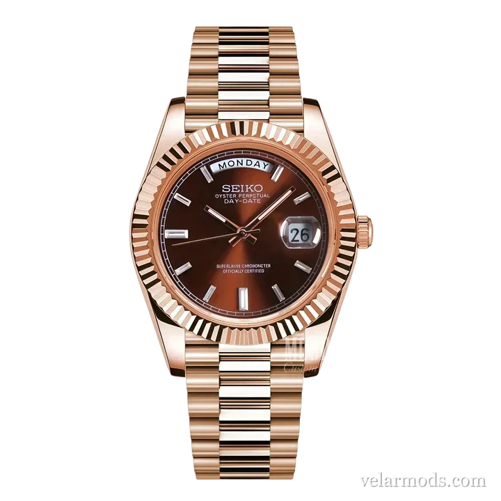 Daydate Chocolate — montre mod Velar Mods