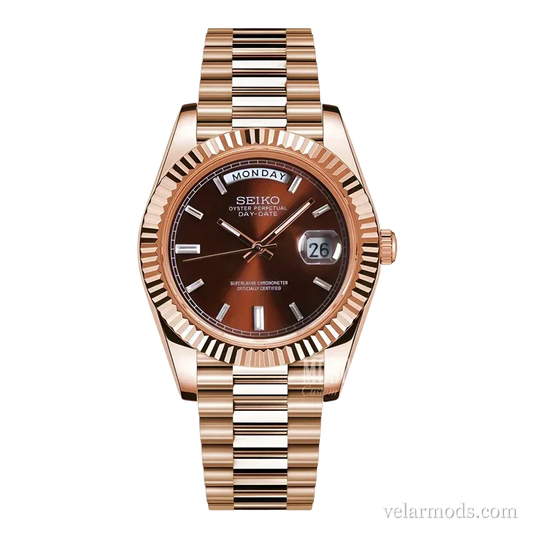 Daydate Chocolate — montre mod Velar Mods