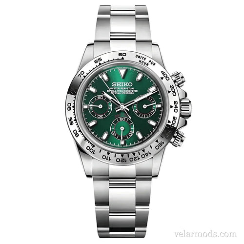 Daytona Green Dial — montre mod Velar Mods