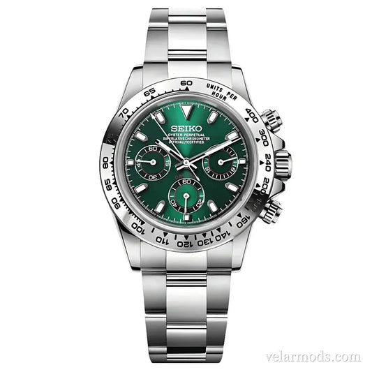 Daytona Green Dial — montre mod Velar Mods
