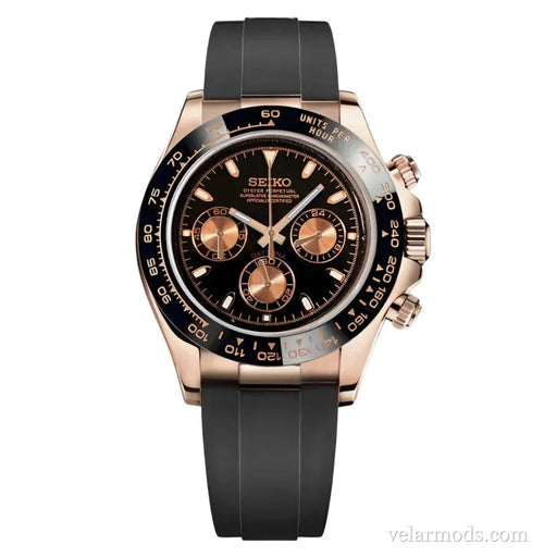 Daytona Rose Oyster Flex — montre mod Velar Mods