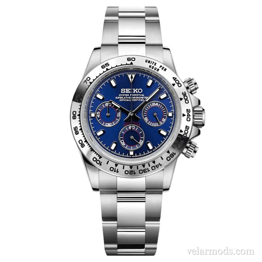 Daytona Blue Dial — montre mod Velar Mods