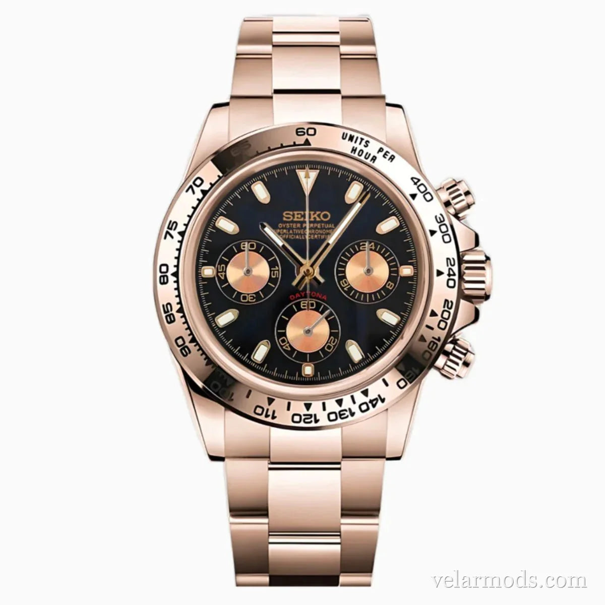 Daytona Rose Gold — montre mod Velar Mods