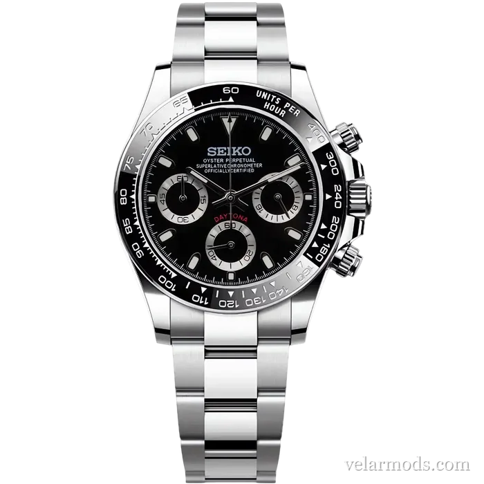 Daytona Black Dial — montre mod Velar Mods