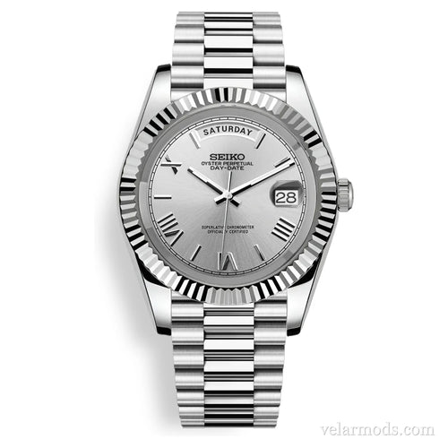 Daydate Silver — montre mod Velar Mods