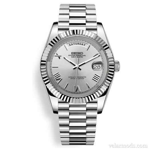 Daydate Silver — montre mod Velar Mods